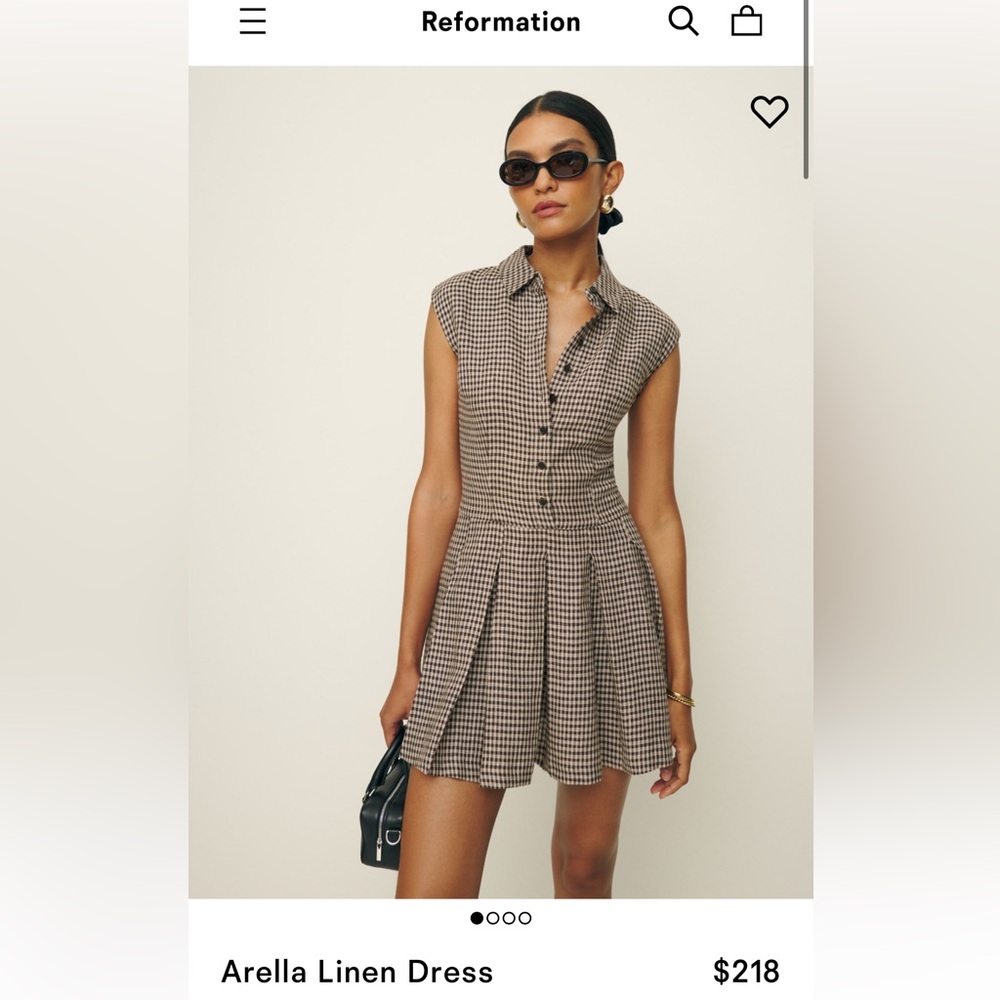 COPY - Reformation Arella Linen Dress NWOT